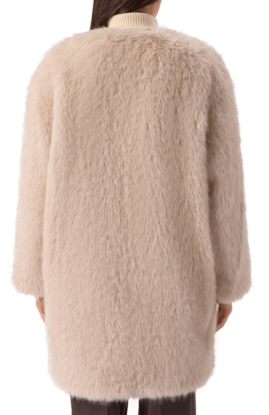 Шуба Max Mara Studio ER0S Бежевый  ER0S Фото 4