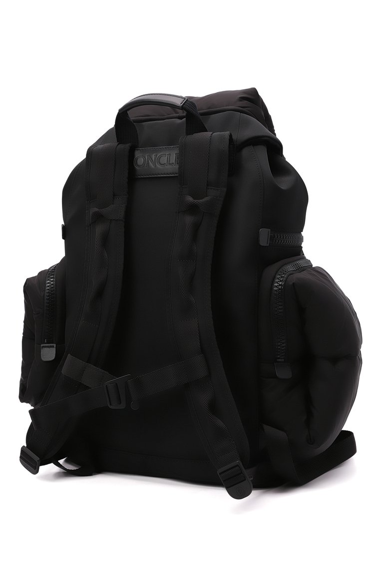 Мужской текстильный рюкзак area MONCLER черного цвета, арт. G2-09A-5A601-00-02T02 | Фото 3 (Ремень/цепочка: На ремешке; Материал: Текстиль; Размер: large; Сумки-технические: Рюкзаки - большие)