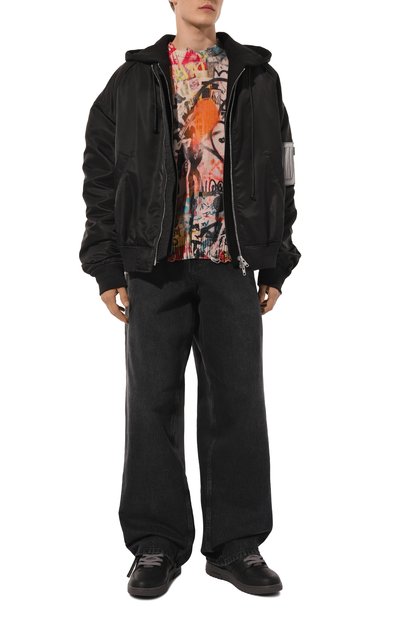 Кожаные кеды out of office OFF-WHITE, арт. 0MIA189F24LEA00B, фото 2