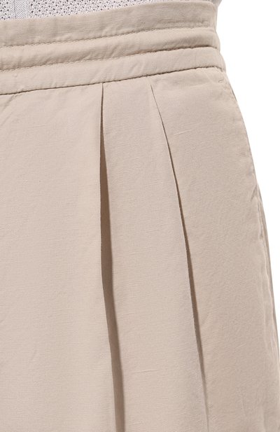 Брюки изо льна и хлопка BRUNELLO CUCINELLI, арт. M291DE1710, фото 5