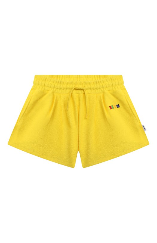 

Хлопковые шорты MSGM kids, Жёлтый