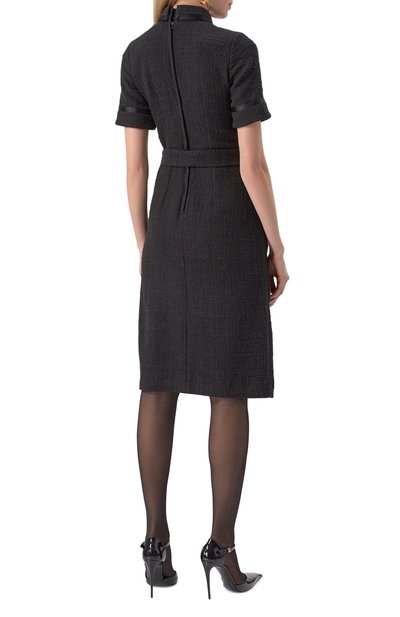Твидовое платье DOLCE & GABBANA черного цвета по цене 348500 руб., арт. F6JSZT/FMTAC, фото 4 Твидовое платье DOLCE & GABBANA, арт. F6JSZT/FMTAC, фото 4