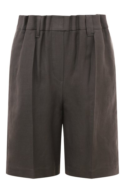 Женские шорты из вискозы и льна BRUNELLO CUCINELLI, арт. MH126B1365