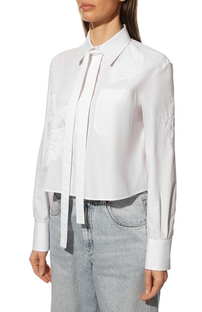 Хлопковая рубашка VALENTINO, арт. XB3AB3305A6, фото 3