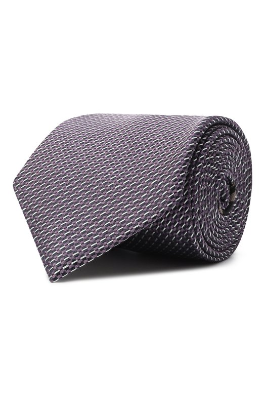 Шелковый галстук Brioni O61D00-PC465 Фиолетовый O61D00-PC465