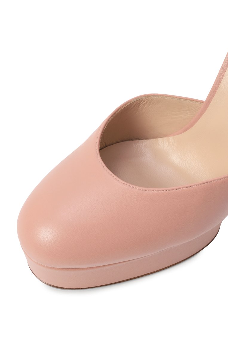 Женские кожаные туфли betty CASADEI розового цвета, арт. 1H977W1201MIN0R4104 | Фото 7 (Подошва: Платформа; Каблук высота: Высокий; Материал внутренний: Натуральная кожа; Каблук тип: Устойчивый; Материал внешний: Натуральная кожа)