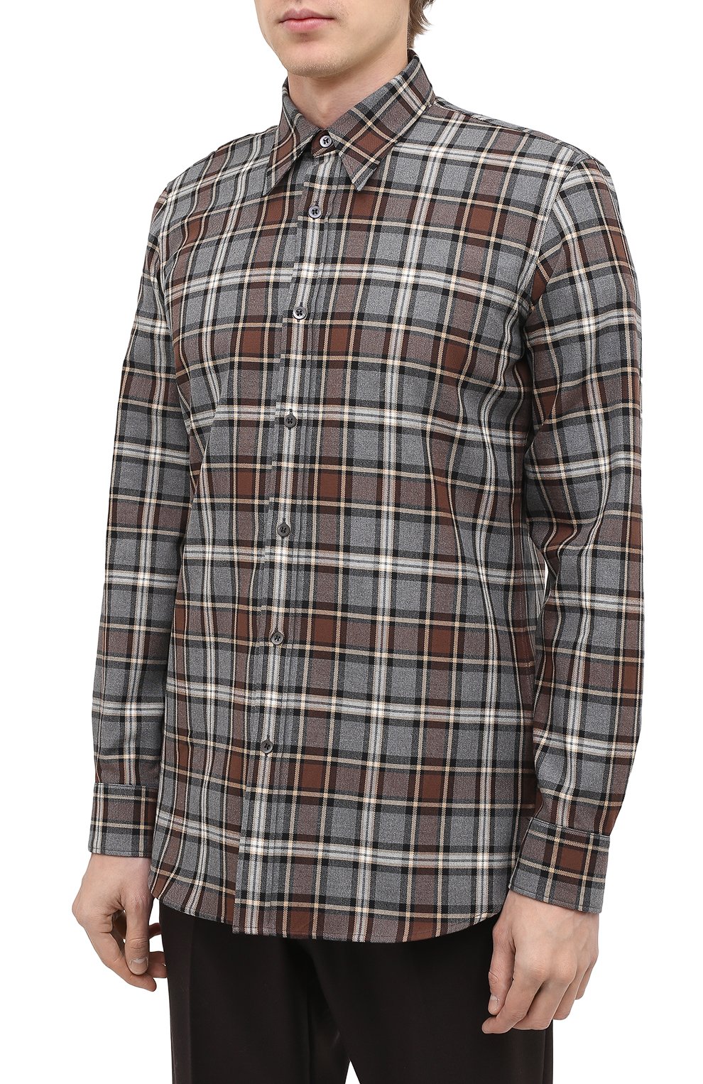 Хлопковая рубашка DRIES VAN NOTEN, арт. 202-20702-1166, фото 3