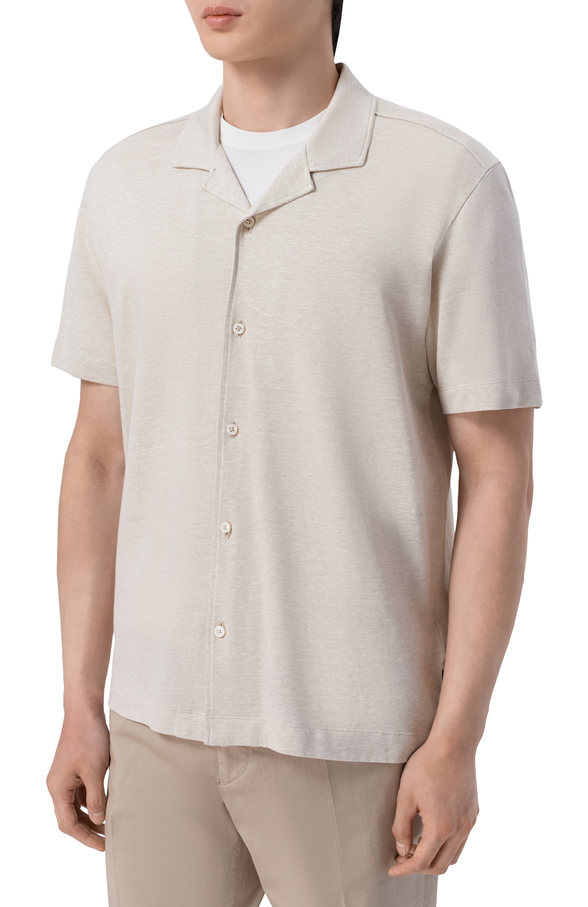 Рубашка изо льна и хлопка BOSS, арт. 50559165, фото 3