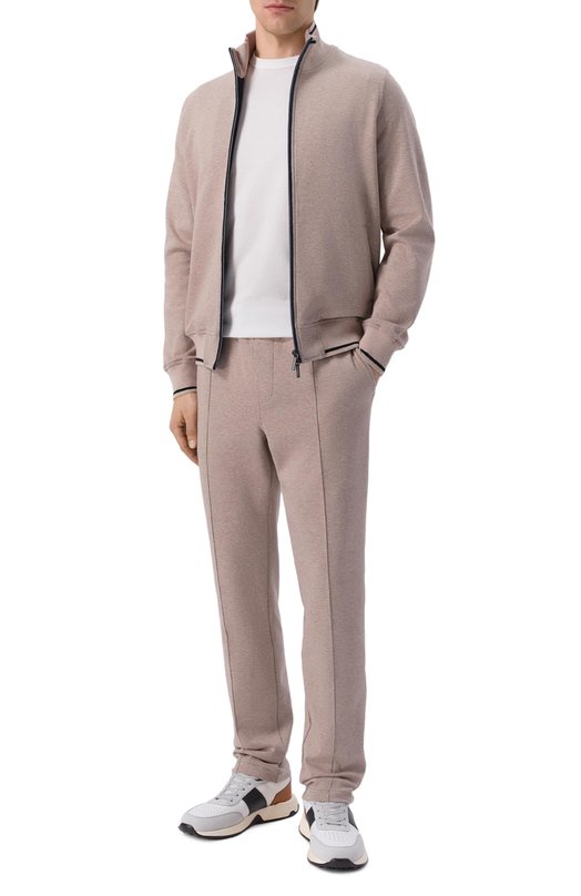 Хлопковые брюки Capobianco 20M708.TS00._001 Коричневый  20M708.TS00._001 Фото 2