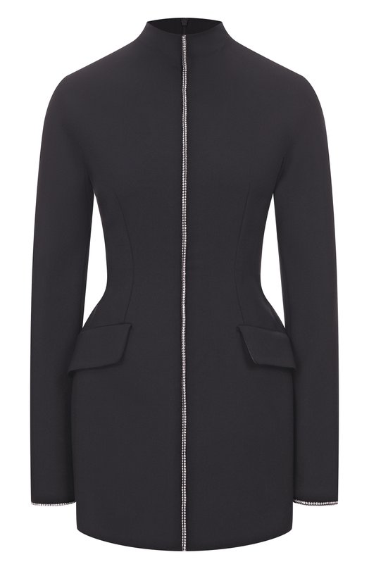 Платье с отделкой стразами Sportmax TEFRITE01 Чёрный TEFRITE01