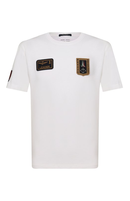 Хлопковая футболка Aeronautica Militare TS2544UJ00592 Белый TS2544UJ00592