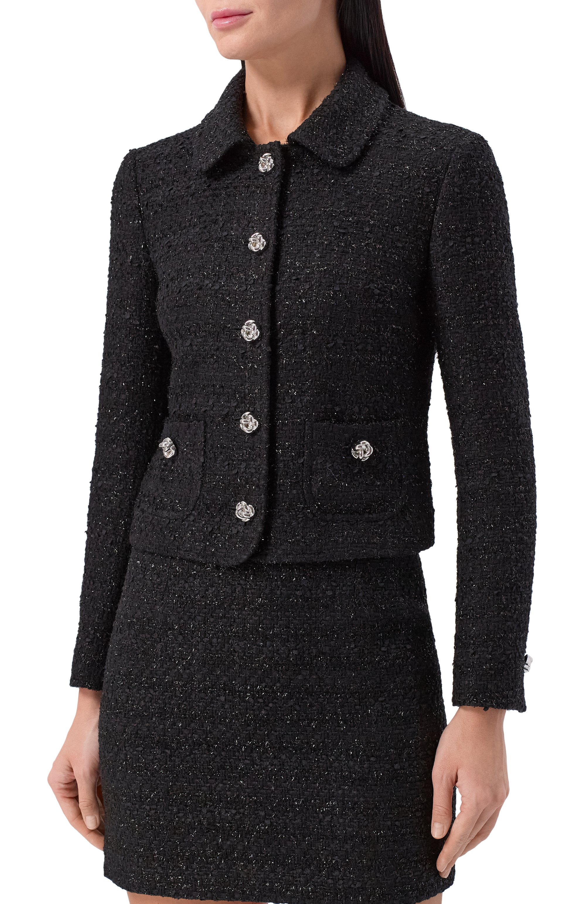 Твидовый жакет TAGLIATORE 0205, арт. IDELLE/160043, фото 3