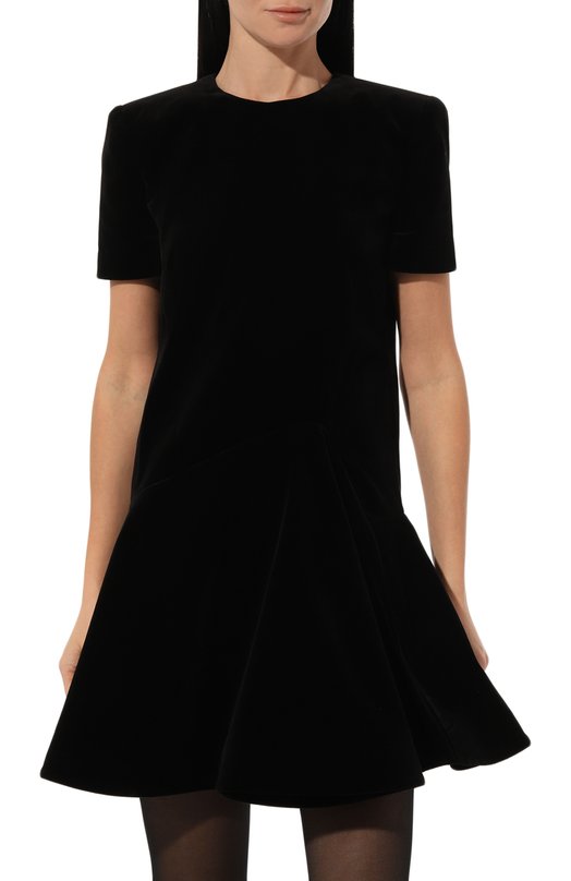 Бархатное платье Valentino 5B0VABH68WY Чёрный  5B0VABH68WY Фото 3