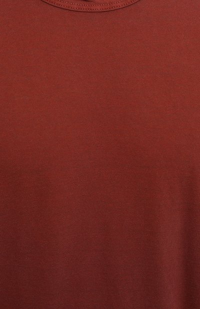 Хлопковая футболка JAMES PERSE красного цвета по цене 22400 руб., арт. MKJ3360, фото 5 Хлопковая футболка JAMES PERSE, арт. MKJ3360, фото 5