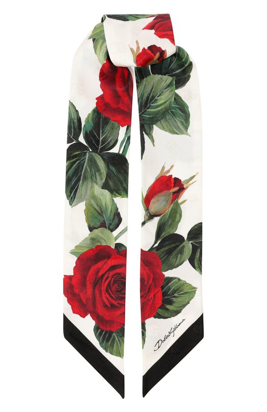Шелковый шарф-твилли Dolce & Gabbana FS215A/GDCQP Разноцветный FS215A/GDCQP