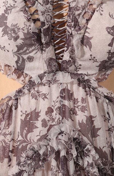 Шелковое платье ZIMMERMANN бежевого цвета по цене 127500 руб., арт. 5571DJUN, фото 5 Шелковое платье ZIMMERMANN, арт. 5571DJUN, фото 5