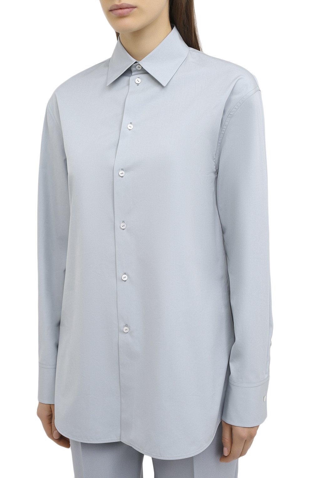 Хлопковая рубашка JIL SANDER, арт. JSPR602405-WR244300, фото 3
