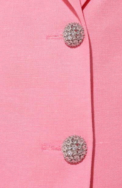 Льняной жакет ALINE розового цвета по цене 28500 руб., арт. AL040701, фото 5 Льняной жакет ALINE, арт. AL040701, фото 5