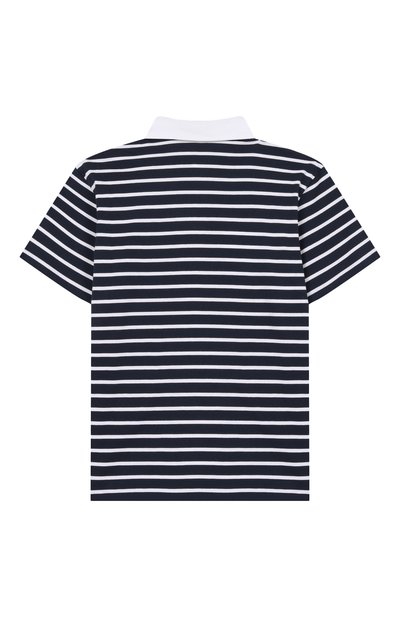 Хлопковое поло BALMAIN темно-синего цвета по цене 24700 руб., арт. BY8Q61, фото 2 Хлопковое поло BALMAIN, арт. BY8Q61, фото 2