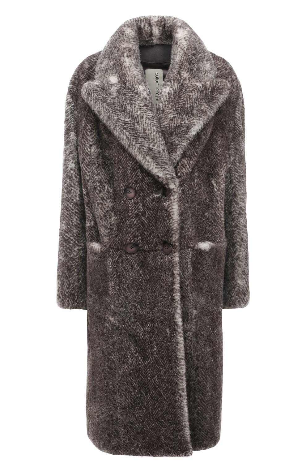 Шуба из меха норки COLOR TEMPERATURE серого цвета по цене 1350000 руб., арт. Н-2/370, фото 1 Шуба из меха норки COLOR TEMPERATURE, арт. Н-2/370, фото 1