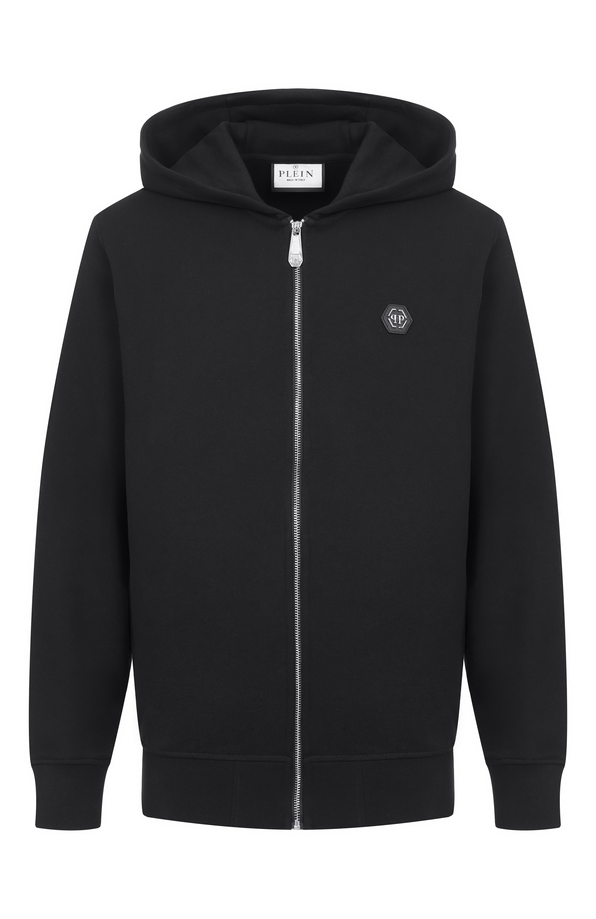 Хлопковая толстовка PHILIPP PLEIN черного цвета по цене 95600 руб., арт. SAFC MJB3928 PTE180N, фото 1 Хлопковая толстовка PHILIPP PLEIN, арт. SAFC MJB3928 PTE180N, фото 1