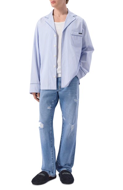 Мужские текстильные сабо dg hotel DOLCE & GABBANA, арт. A80608/A0324