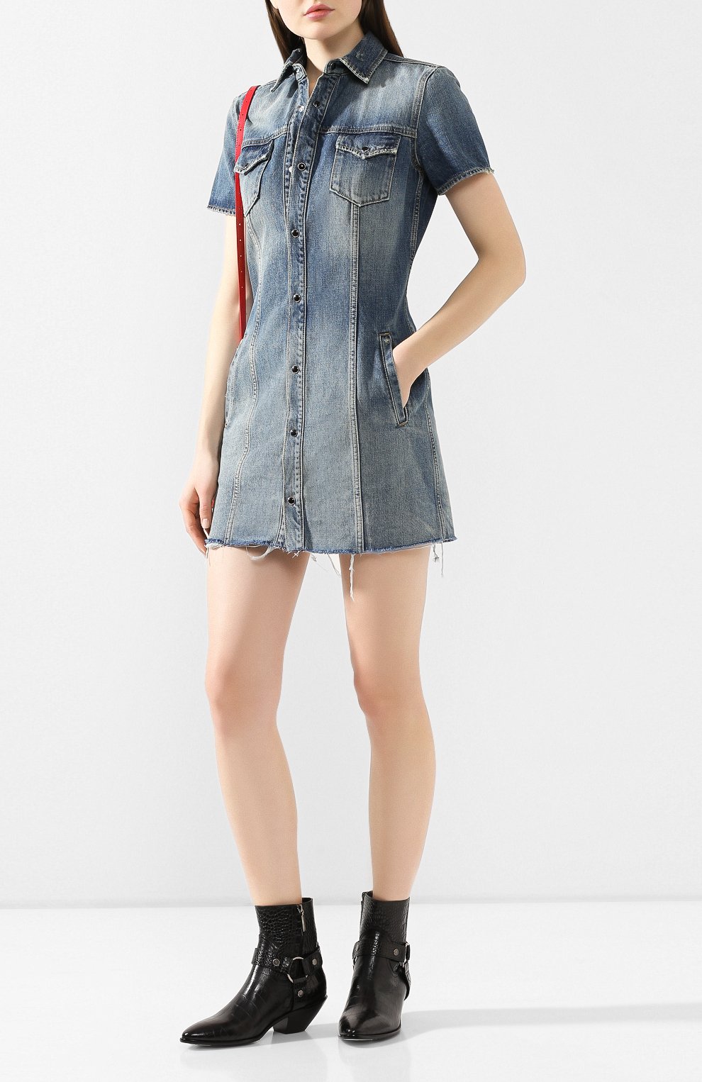 Джинсовое платье SAINT LAURENT, арт. 601270/YL870, фото 2