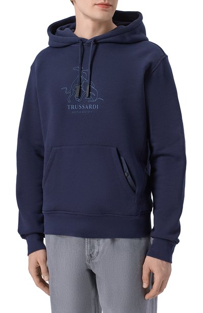 Хлопковое худи TRUSSARDI, арт. G8218000117N, фото 3