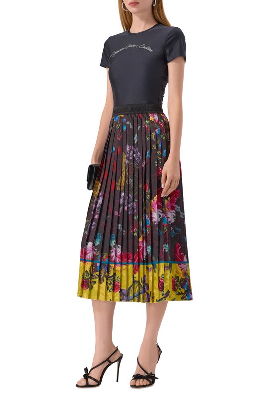 Плиссированная юбка Versace Jeans Couture 79HAE8P5/NS721 Разноцветный  79HAE8P5/NS721 Фото 2