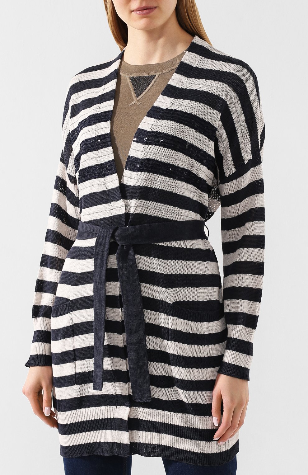 Хлопковый кардиган BRUNELLO CUCINELLI, арт. M78764006, фото 3