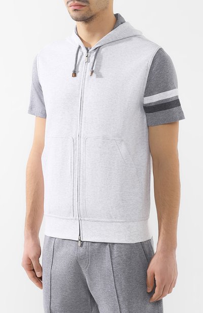 Хлопковый жилет BRUNELLO CUCINELLI, арт. M0T319079G, фото 3