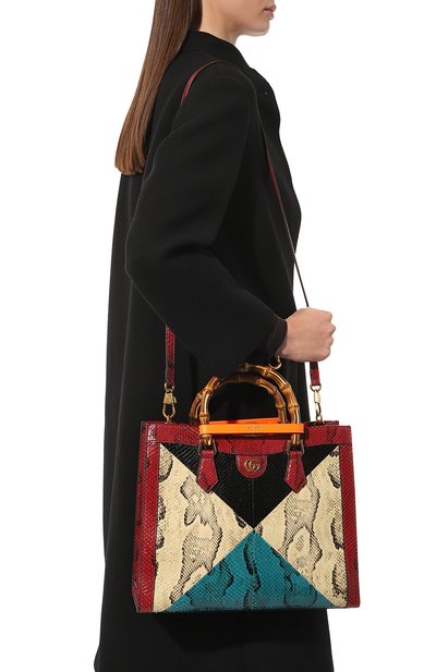 Сумка-тоут diana medium из кожи питона GUCCI, арт. 655658 LU32T, фото 2