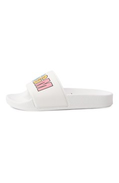 Детские шлепанцы MSGM KIDS белого цвета, арт. 79858/VAR1/28-35 | Фото 2 (Материал внешний: Резина, Пластик; Материал сплава: Проставлено; Материал внутренний: Текстиль; Нос: Не проставлено)