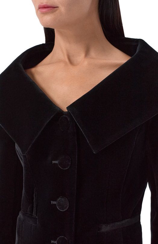 Бархатный жакет Nina Ricci 25ACVE007/C01100 Чёрный  25ACVE007/C01100 Фото 5