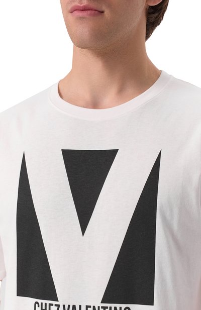 Хлопковая футболка VALENTINO, арт. 6V3MG16P/AQ9, фото 5