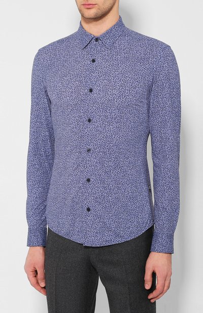 Рубашка BOSS темно-синего цвета по цене 18700 руб., арт. 50422695, фото 3 Рубашка BOSS, арт. 50422695, фото 3