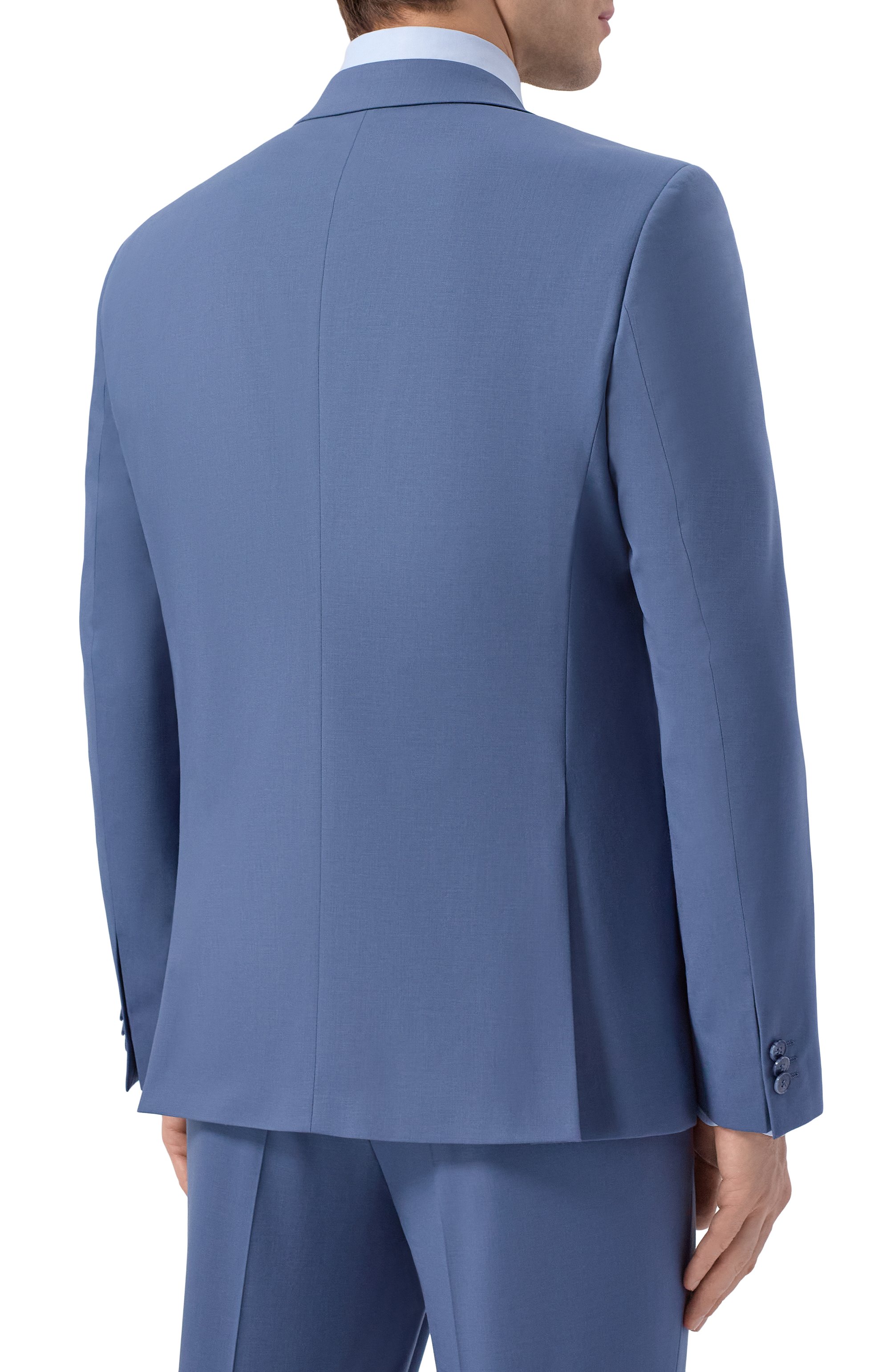 Однобортный костюм HUGO синего цвета по цене 54950 руб., арт. 50544524, фото 3 Однобортный костюм HUGO, арт. 50544524, фото 3