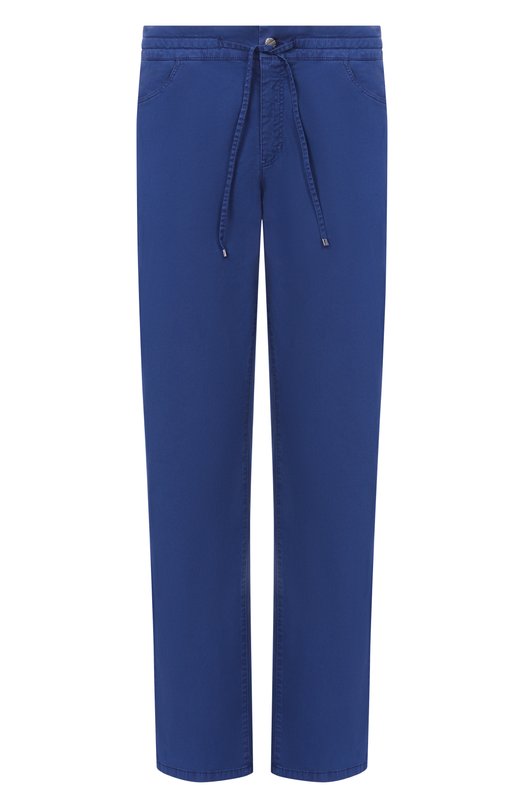 Хлопковые брюки Zilli J5T001M0480VZM000 Синий J5T001M0480VZM000