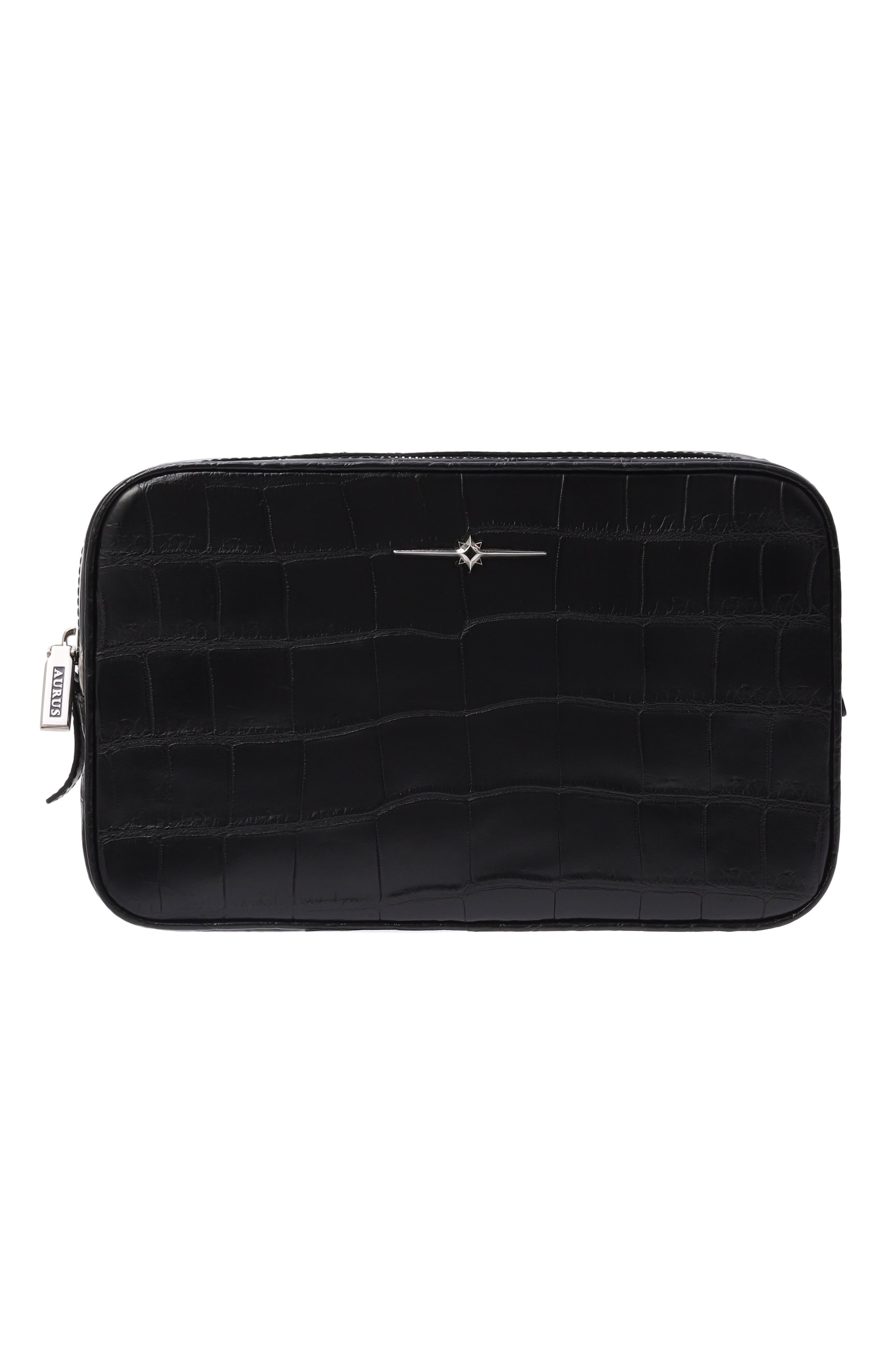 Кожаная борсетка из крокодила AURUS COLLECTION, арт. NS001BKS, фото 1