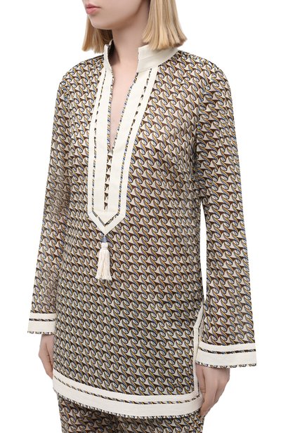 Хлопковая туника TORY BURCH, арт. 87522, фото 3