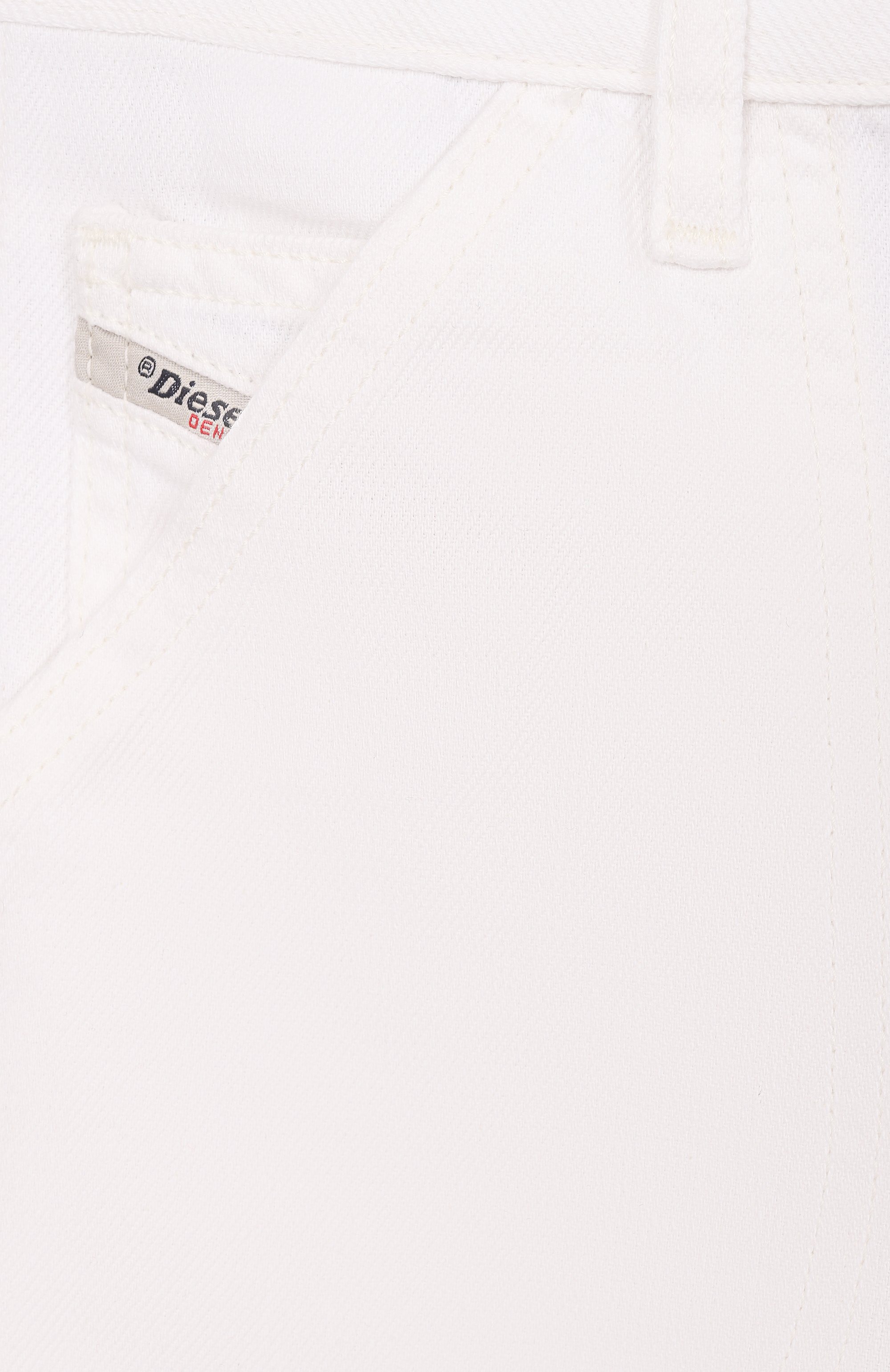 Джинсовые шорты DIESEL молочного цвета по цене 14500 руб., арт. J02535/KXBRZ, фото 3 Джинсовые шорты DIESEL, арт. J02535/KXBRZ, фото 3