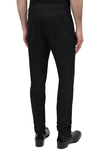 Джинсы SAINT LAURENT черного цвета по цене 63900 руб., арт. 622876/Y0500, фото 4 Джинсы SAINT LAURENT, арт. 622876/Y0500, фото 4