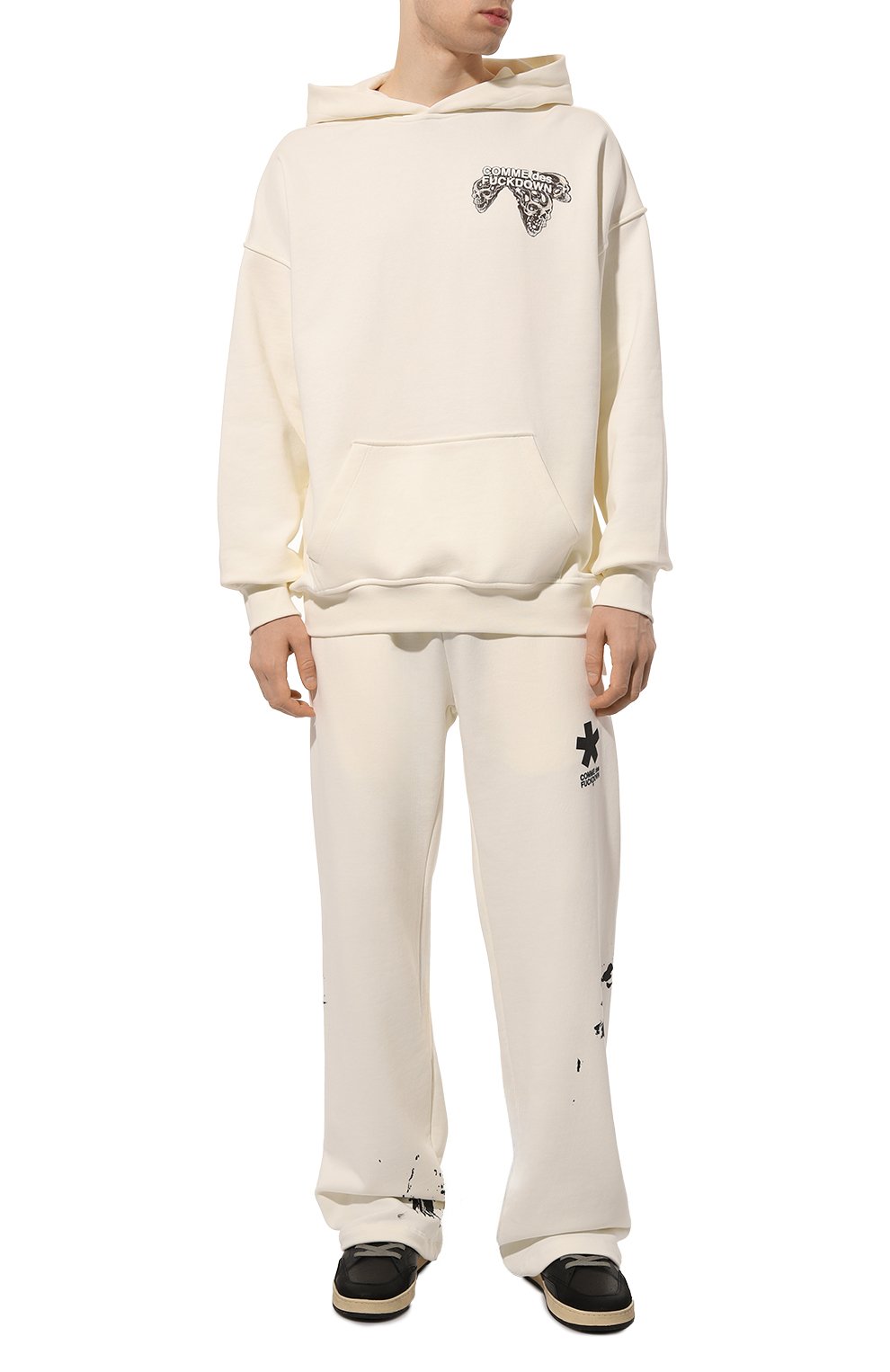 Хлопковые брюки COMME DES FUCKDOWN, арт. CFABM01323, фото 2