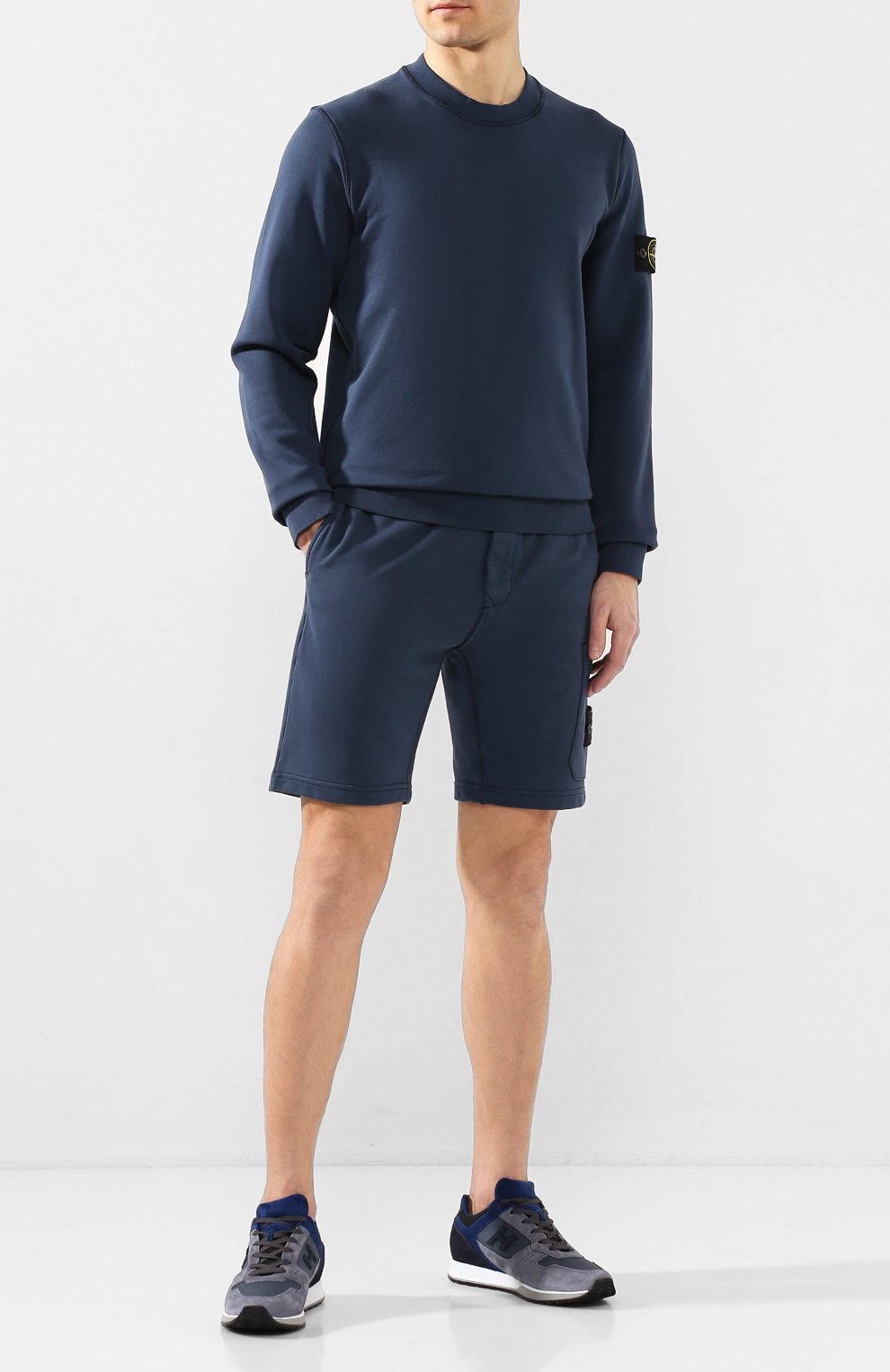 Хлопковые шорты STONE ISLAND, арт. 721564651, фото 2