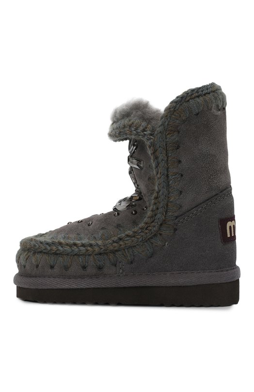 Замшевые сапоги Mou Серый, фото 2