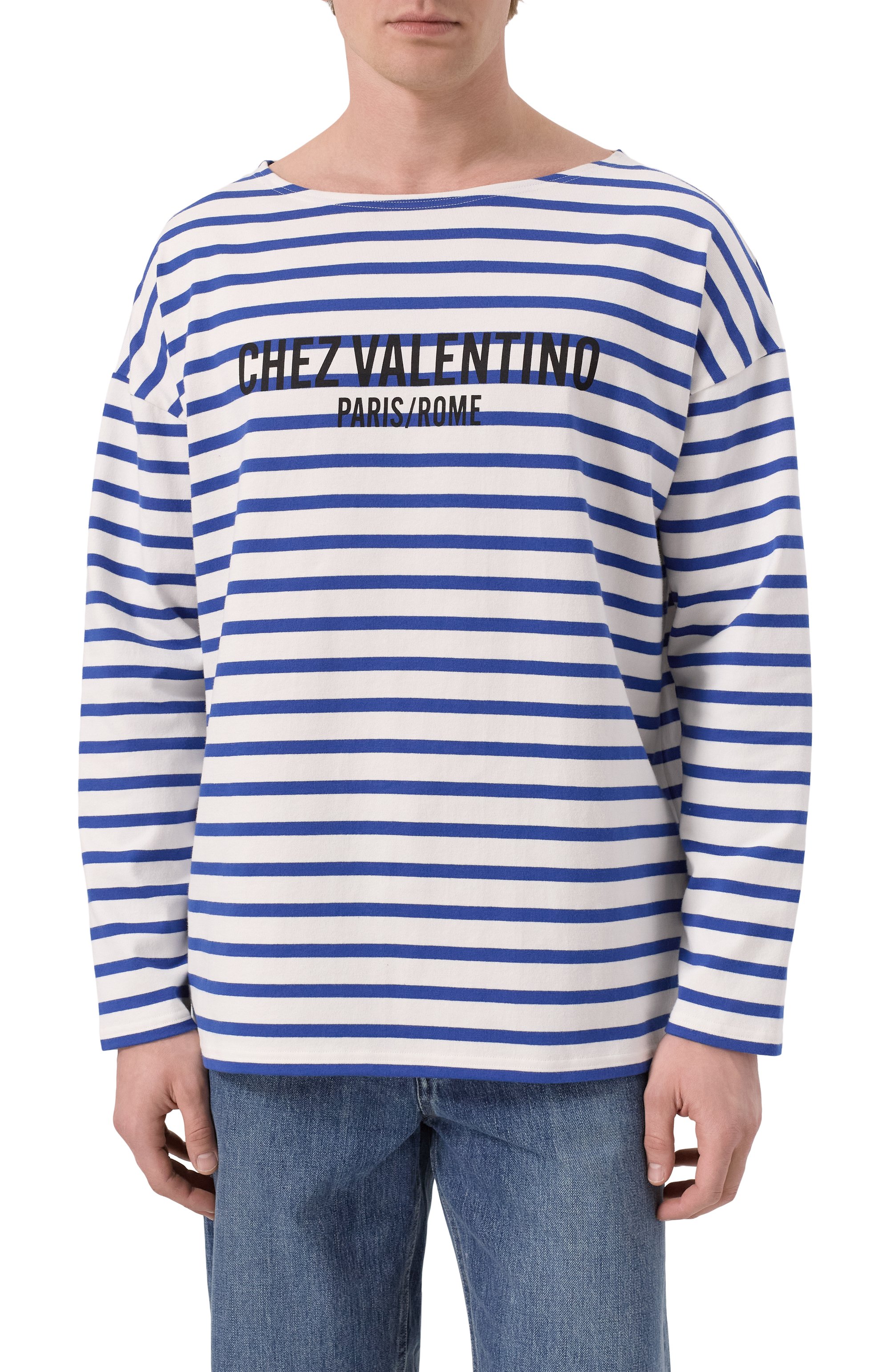 Хлопковый лонгслив VALENTINO, арт. 6V3MG16R/APV, фото 3