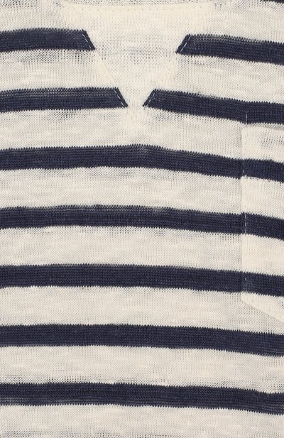 Льняная футболка в полоску LORO PIANA, арт. FAI1461, фото 3