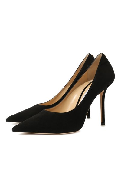Женские замшевые туфли love 100 JIMMY CHOO, арт. L0VE 100/BWJ