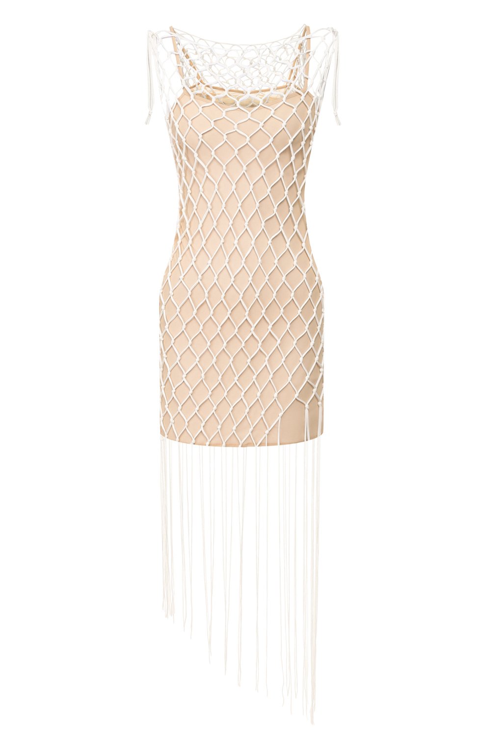 Платье OFF-WHITE белого цвета по цене 140500 руб., арт. 0WDB224R20F291251000, фото 1 Платье OFF-WHITE, арт. 0WDB224R20F291251000, фото 1