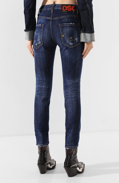 Джинсы DSQUARED2 синего цвета по цене 57000 руб., арт. S72LB0308/S30342, фото 4 Джинсы DSQUARED2, арт. S72LB0308/S30342, фото 4